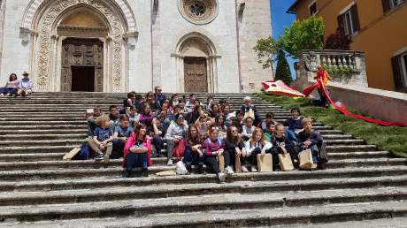 Giochi dell'Umbria - Visita a Todi della scuola di Narni Scalo